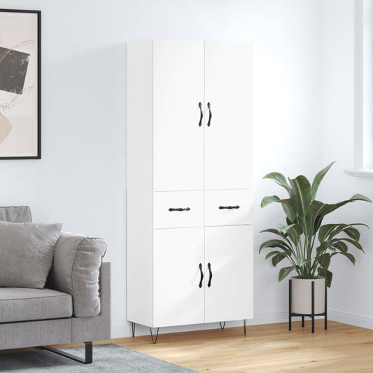 Skap Hvit 69,5x34x180 cm