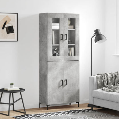 Skap Betonggrå 69,5x34x180 cm