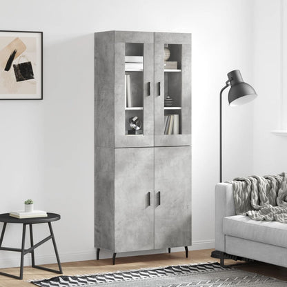 Skap Betonggrå 69,5x34x180 cm