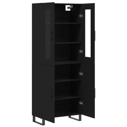 Skap Svart 69,5x34x180 cm
