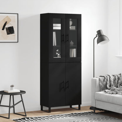 Skap Svart 69,5x34x180 cm