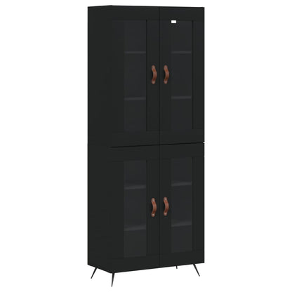Skap Svart 69,5x34x180 cm