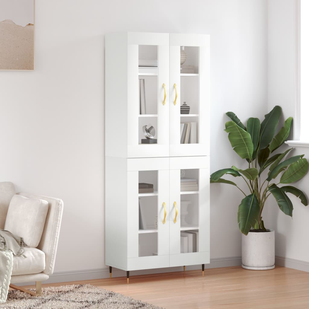 Skap Hvit 69,5x34x180 cm