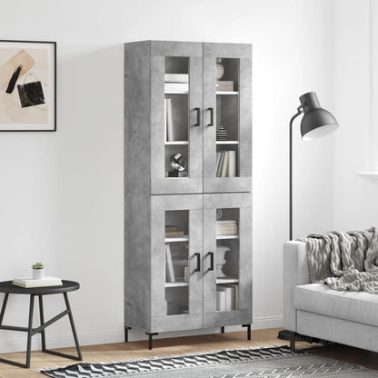 Skap Betonggrå 69,5x34x180 cm
