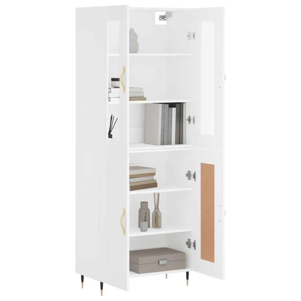 Skap Hvit 69,5x34x180 cm