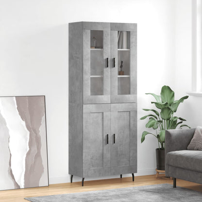 Skap Betonggrå 69,5x34x180 cm