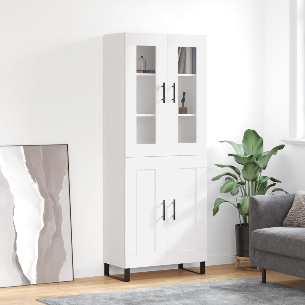 Skap Hvit 69,5x34x180 cm