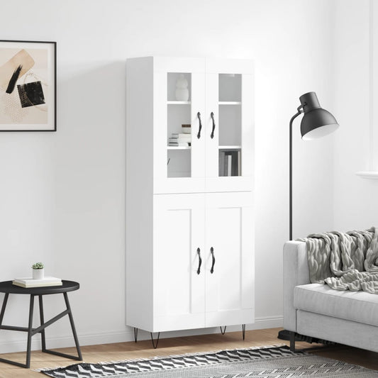 Skap Hvit 69,5x34x180 cm