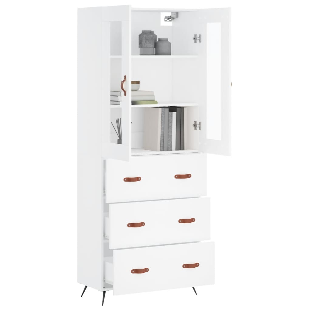 Skap Hvit 69,5x34x180 cm