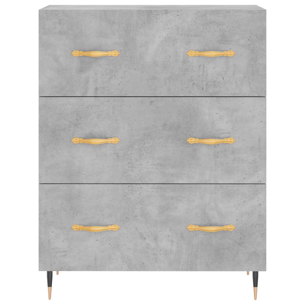 Skap Betonggrå 69,5x34x180 cm
