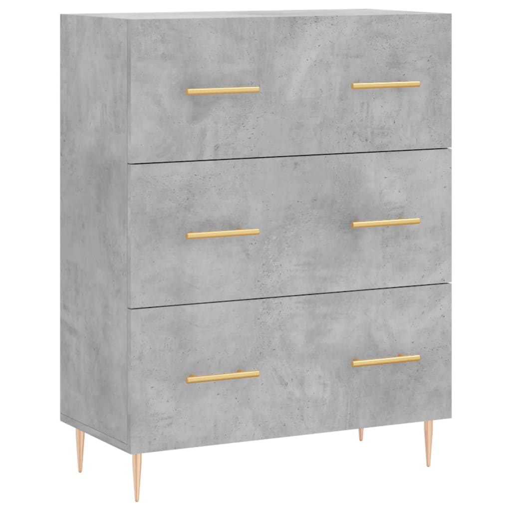 Skap Betonggrå 69,5x34x180 cm