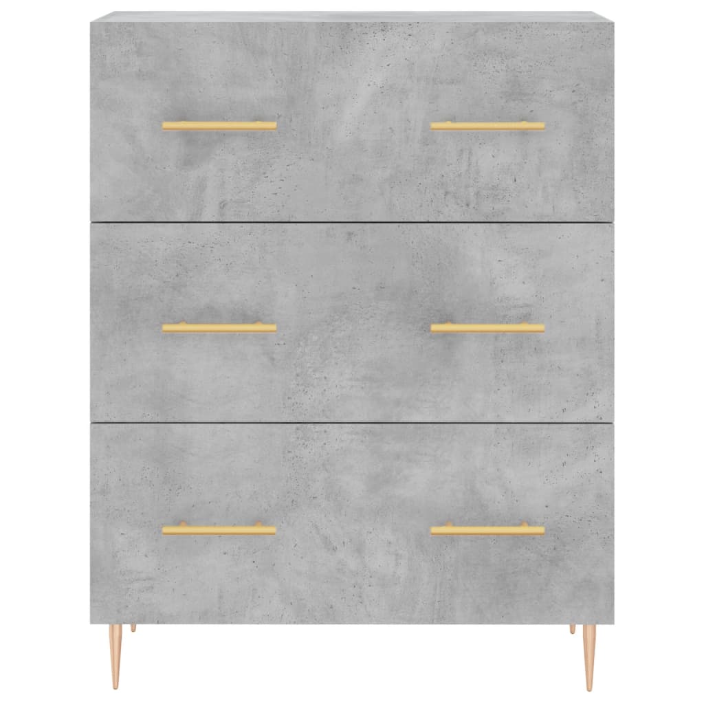 Skap Betonggrå 69,5x34x180 cm