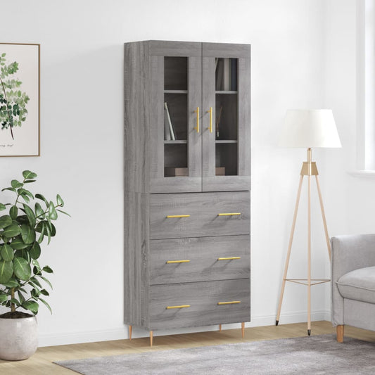 Skap Sonoma Grå 69,5x34x180 cm