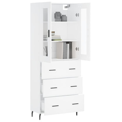 Skap Hvit 69,5x34x180 cm