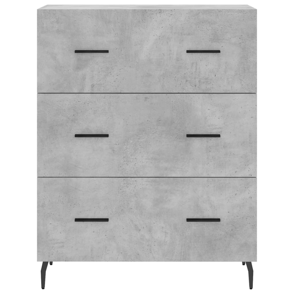 Skap Betonggrå 69,5x34x180 cm