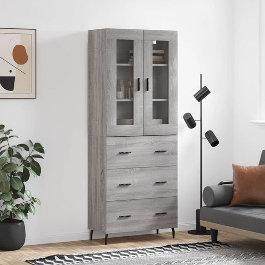 Skap Sonoma Grå 69,5x34x180 cm