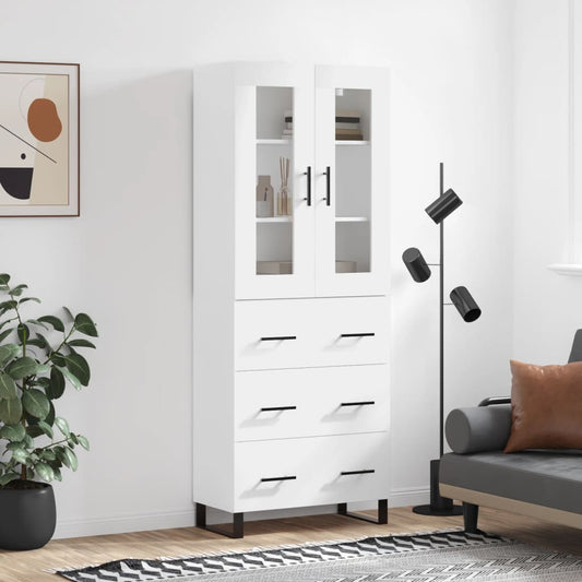 Skap Hvit 69,5x34x180 cm
