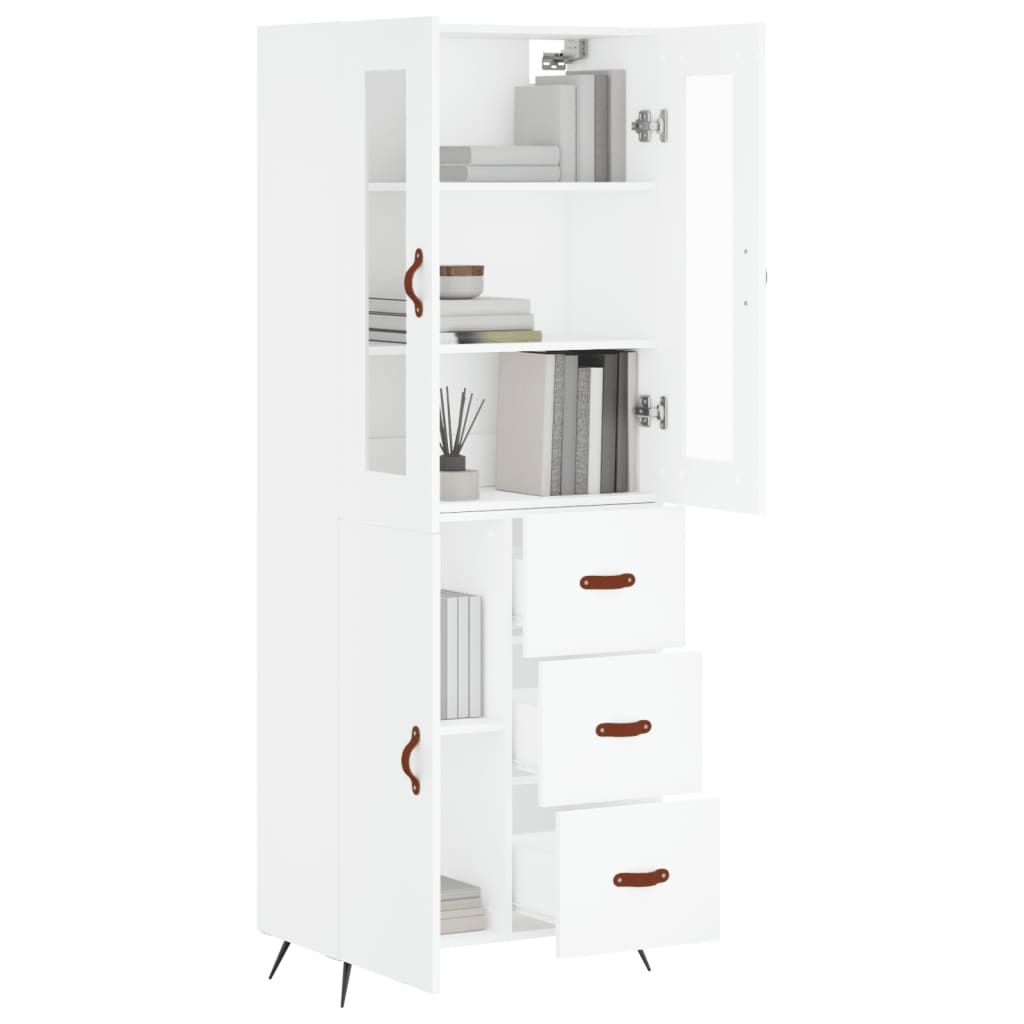 Skap Hvit 69,5x34x180 cm