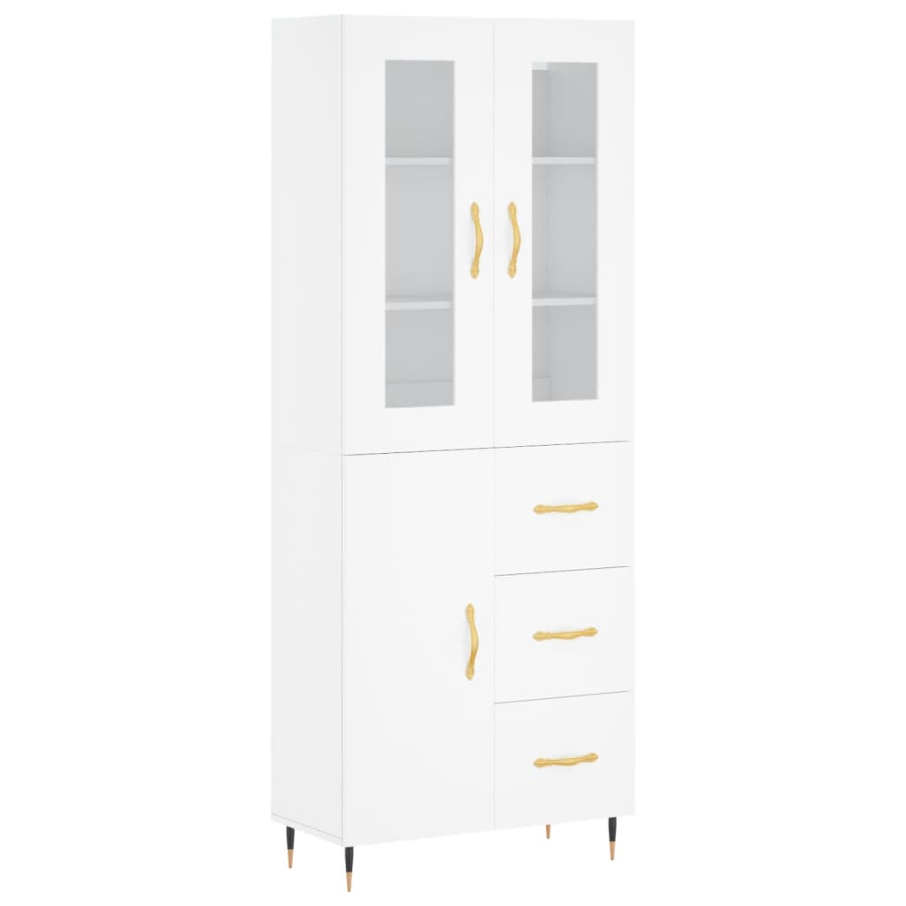 Skap Hvit 69,5x34x180 cm