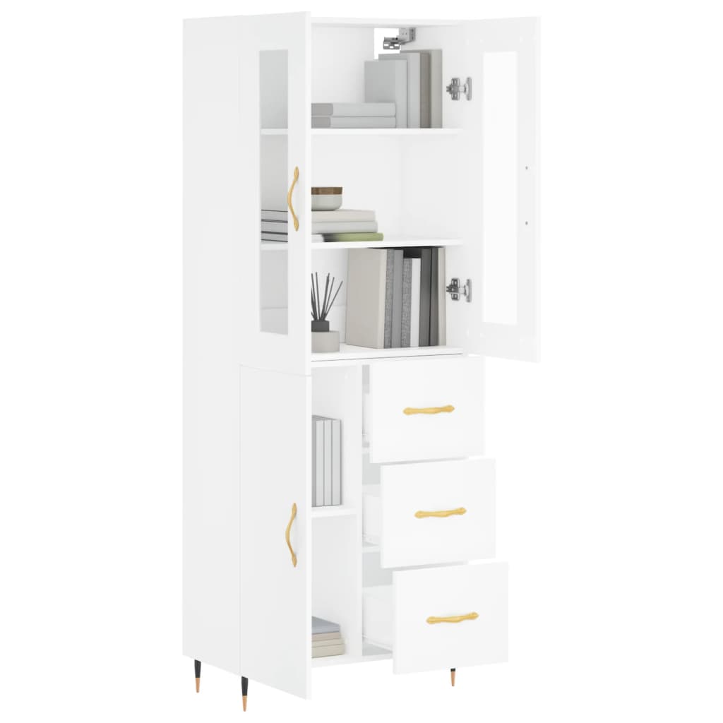 Skap Hvit 69,5x34x180 cm