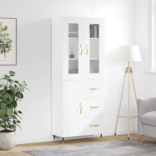 Skap Hvit 69,5x34x180 cm