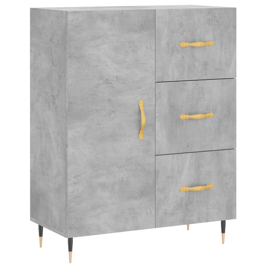 Skap Betonggrå 69,5x34x180 cm