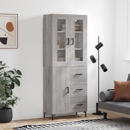 Skap Sonoma Grå 69,5x34x180 cm