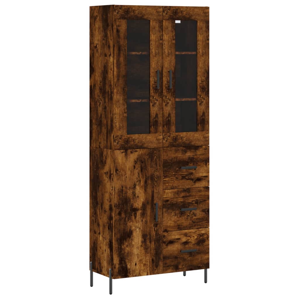Skap Røkt Eik 69,5x34x180 cm