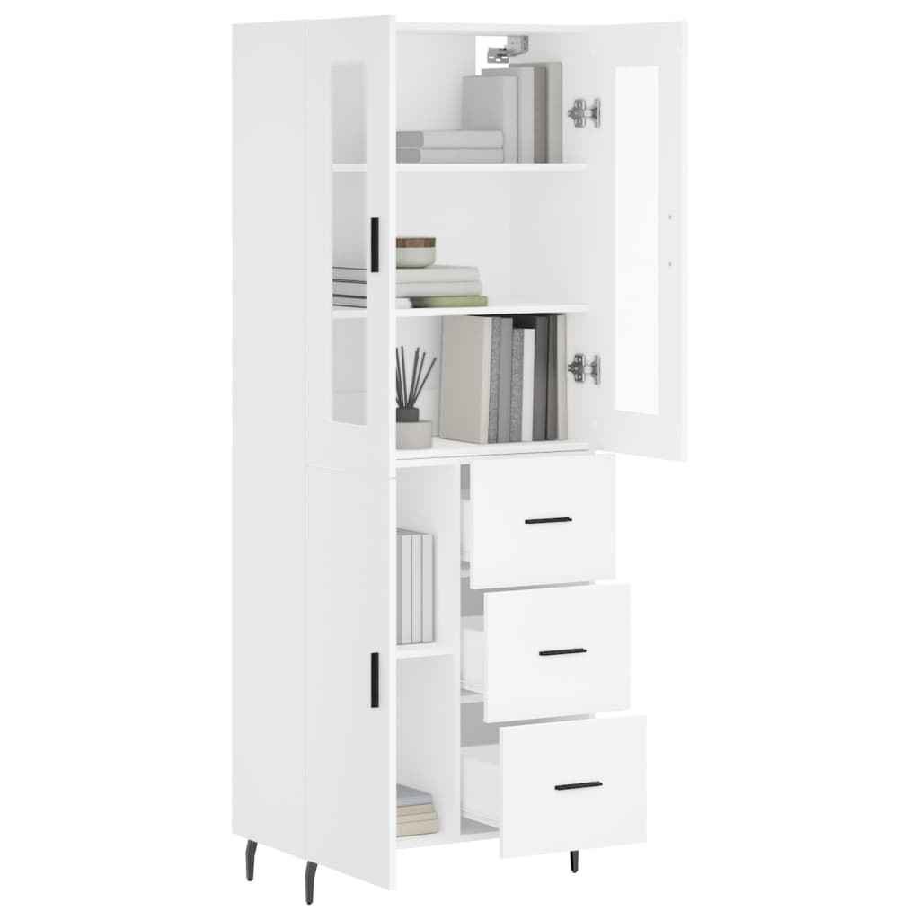 Skap Hvit 69,5x34x180 cm