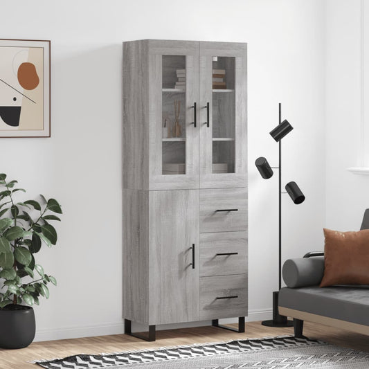 Skap Sonoma Grå 69,5x34x180 cm