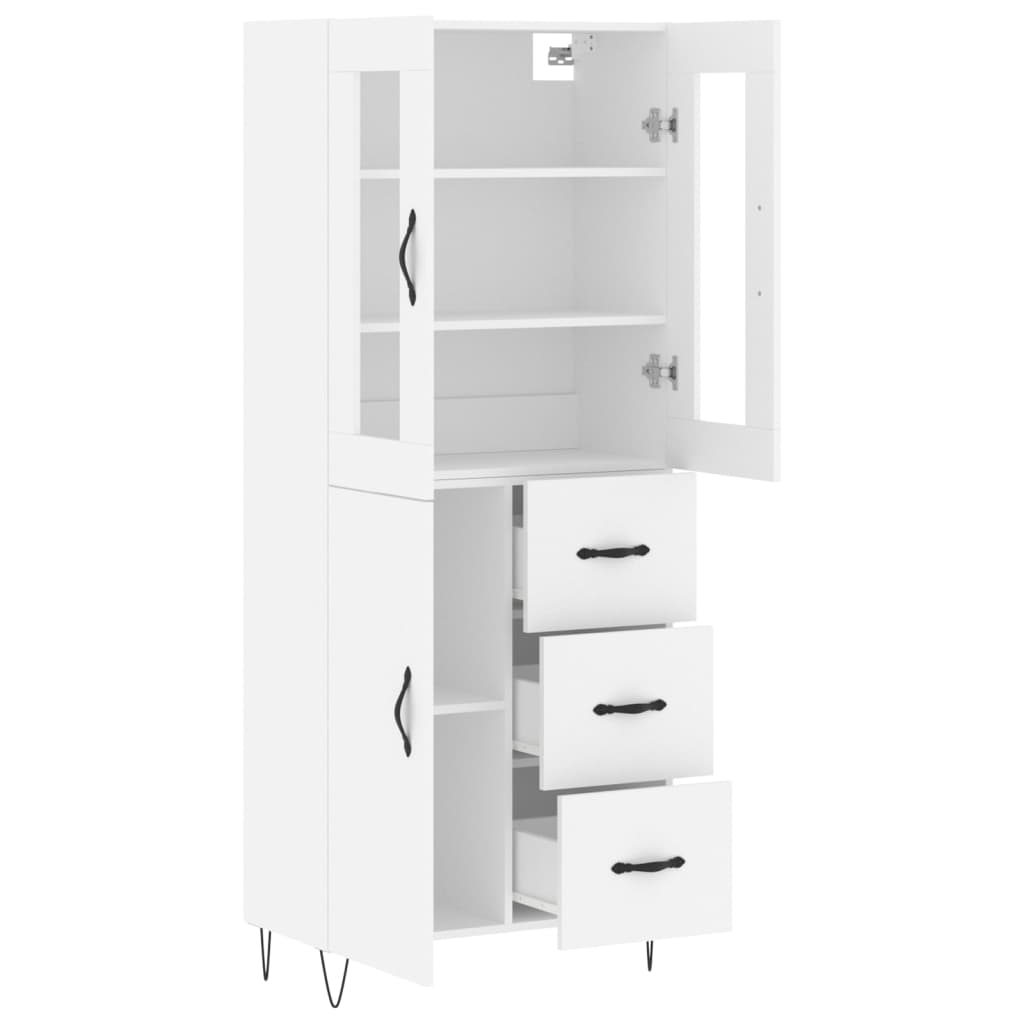 Skap Hvit 69,5x34x180 cm