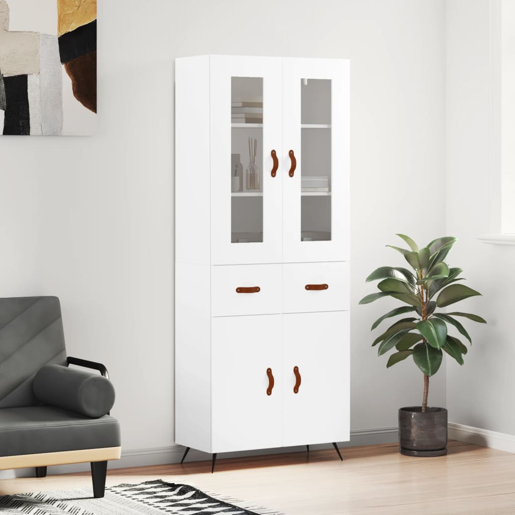 Skap Hvit 69,5x34x180 cm