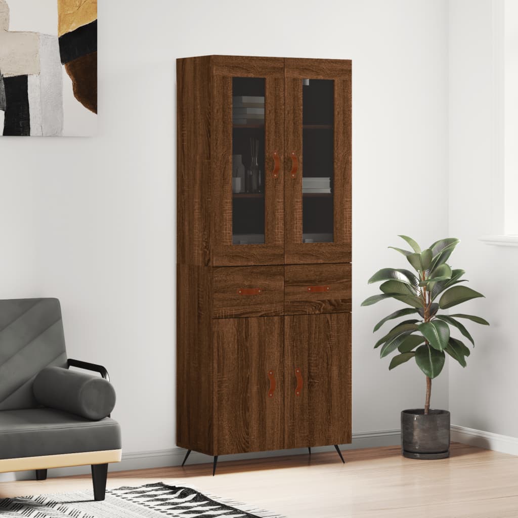Skap Brun Eik 69,5x34x180 cm