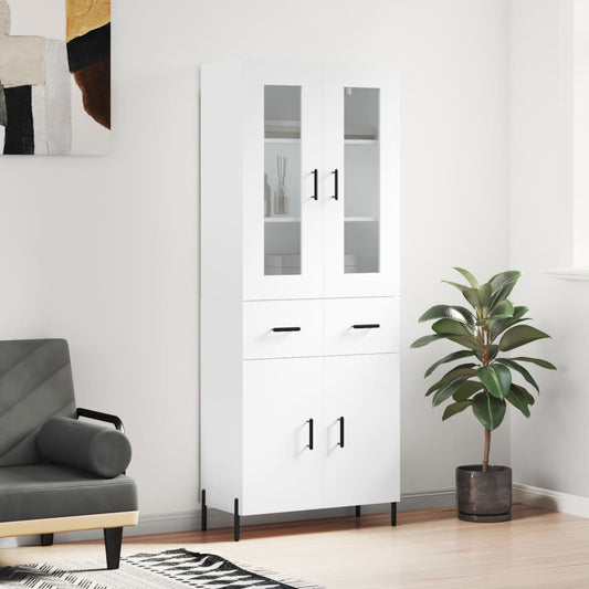 Skap Hvit 69,5x34x180 cm