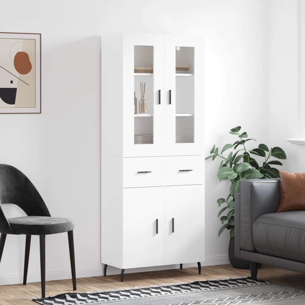 Skap Hvit 69,5x34x180 cm