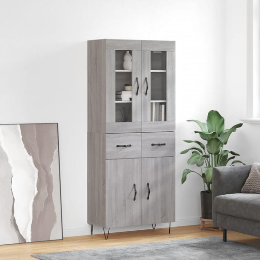 Skap Sonoma Grå 69,5x34x180 cm