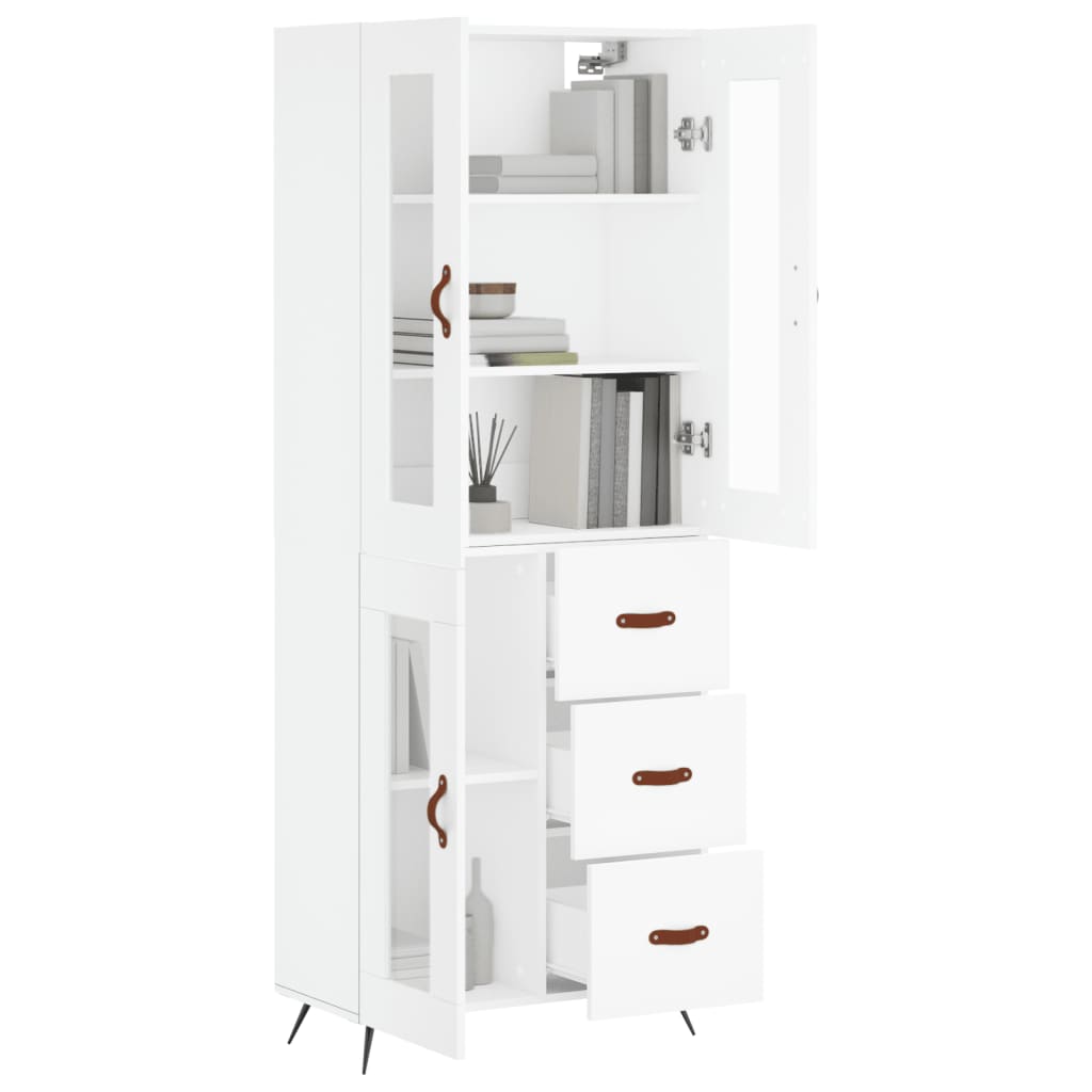 Skap Hvit 69,5x34x180 cm
