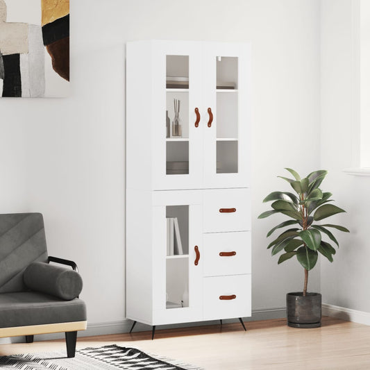 Skap Hvit 69,5x34x180 cm