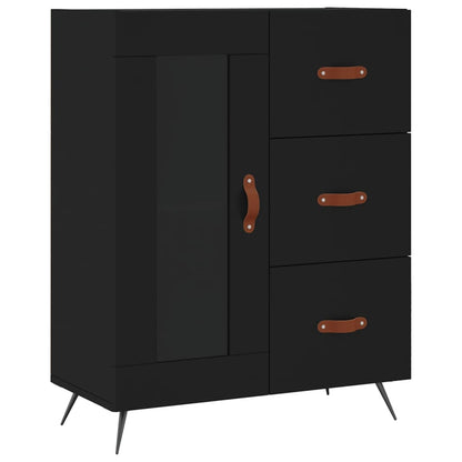 Skap Svart 69,5x34x180 cm