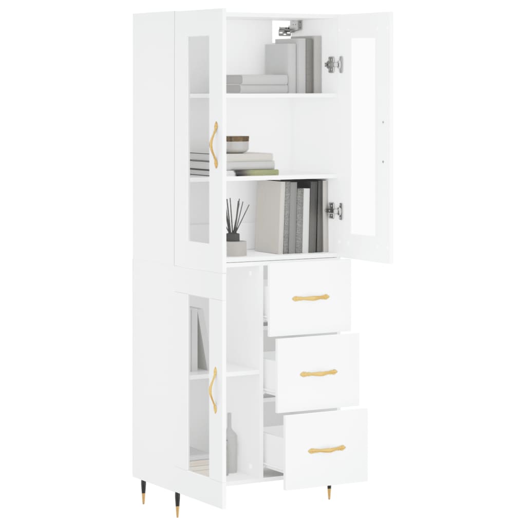 Skap Hvit 69,5x34x180 cm