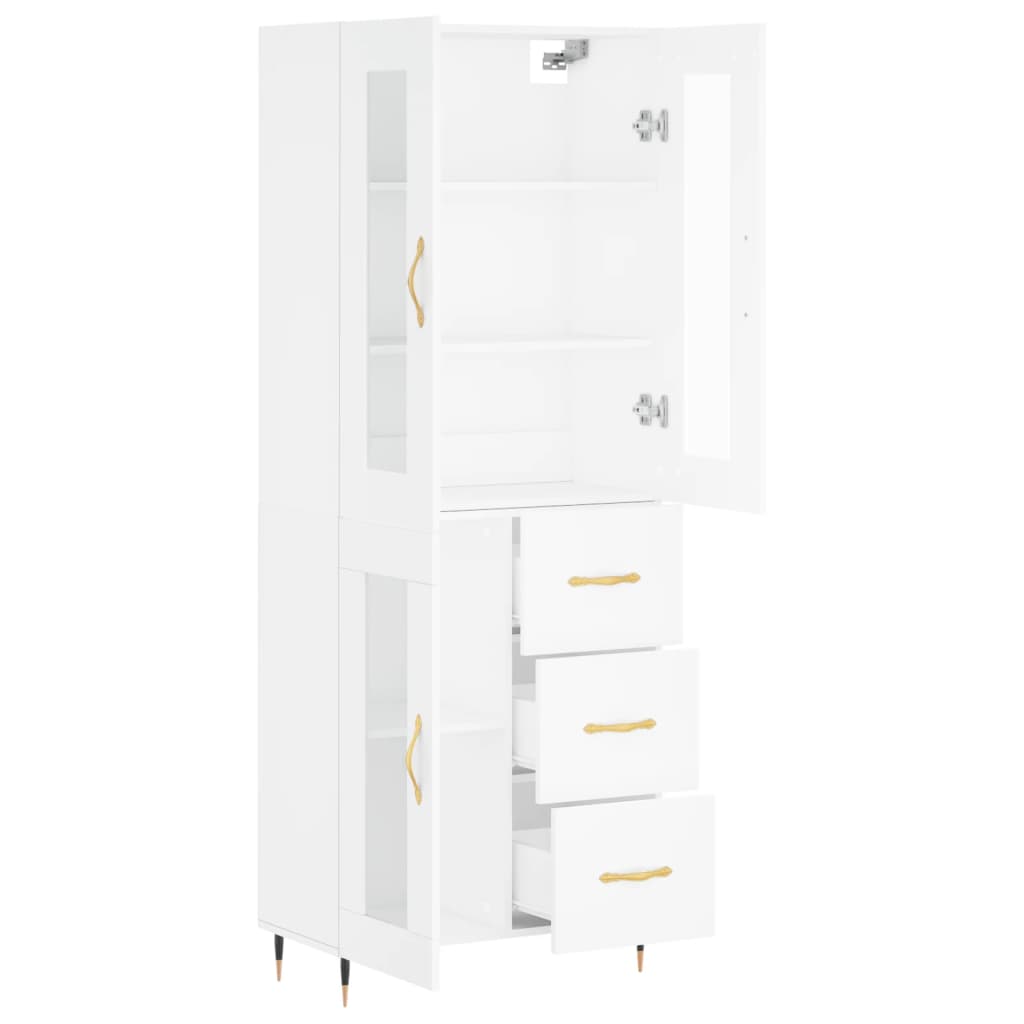 Skap Hvit 69,5x34x180 cm