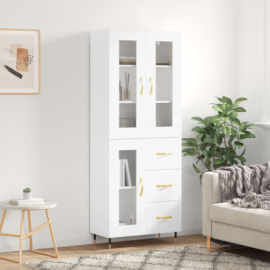 Skap Hvit 69,5x34x180 cm