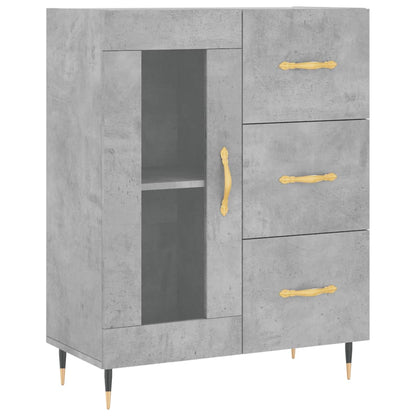 Skap Betonggrå 69,5x34x180 cm
