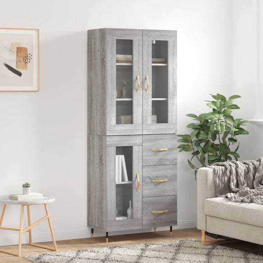 Skap Sonoma Grå 69,5x34x180 cm
