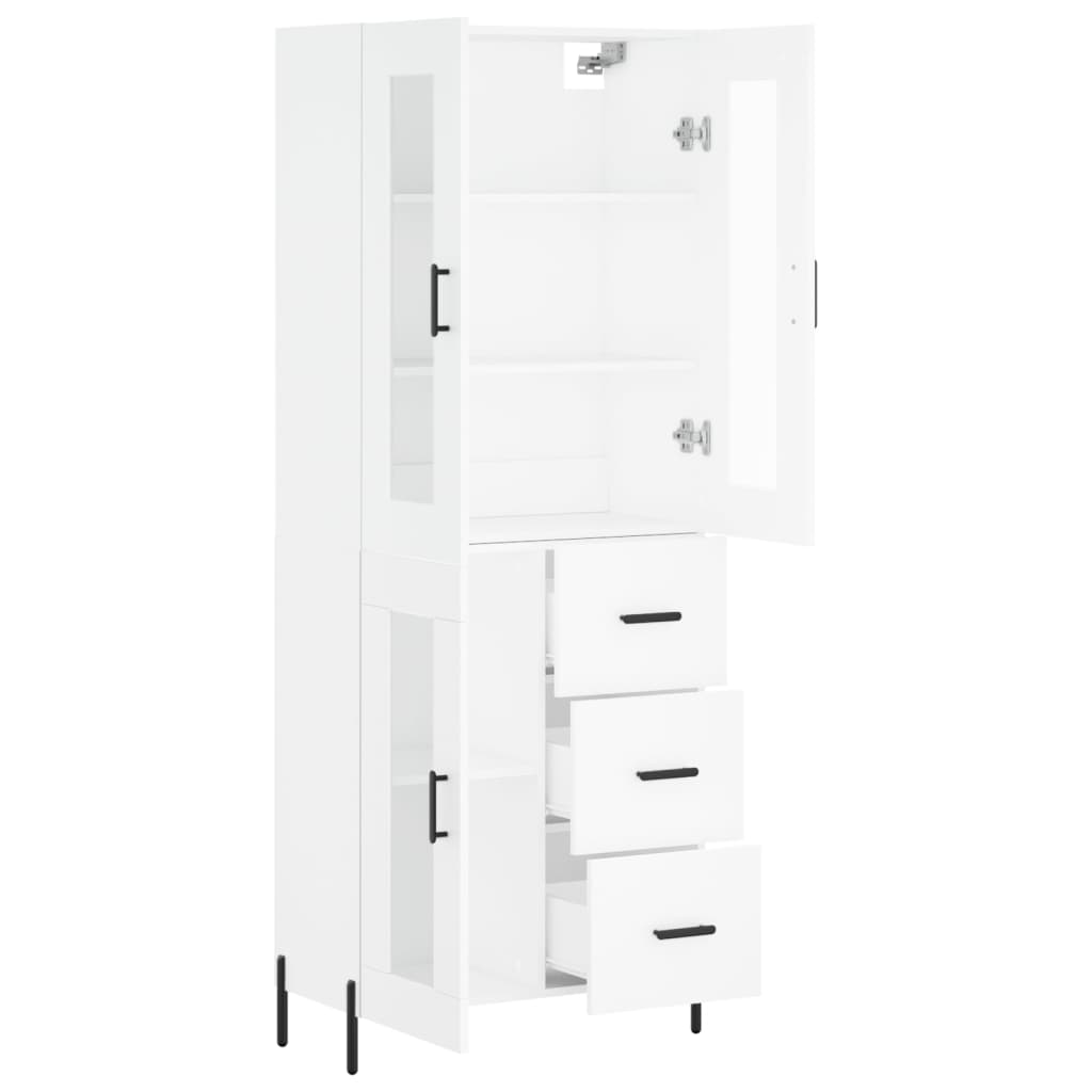 Skap Hvit 69,5x34x180 cm