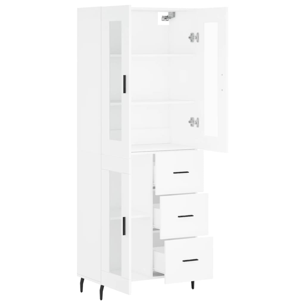 Skap Hvit 69,5x34x180 cm