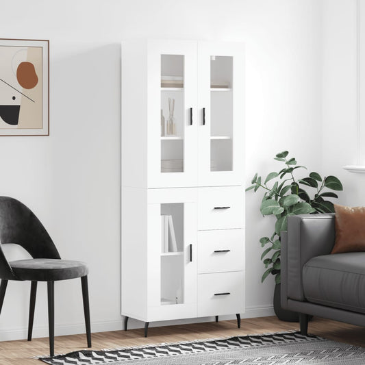 Skap Hvit 69,5x34x180 cm