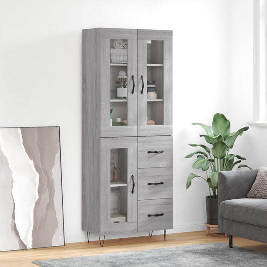 Skap Sonoma Grå 69,5x34x180 cm