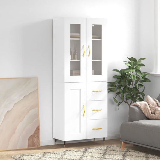 Skap Hvit 69,5x34x180 cm