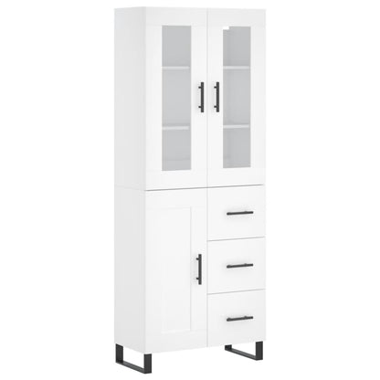 Skap Hvit 69,5x34x180 cm
